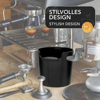hot sale coffee grind knock box and espresso dump bin black home kitchen coffee shop portable coffee machine accessories