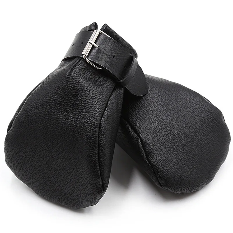 

Варежки SM Leather с подкладкой для щенков, мягкие варежки, ручные манжеты, перчатки в виде кулака на ладони для собак, ограничитель для связыван...