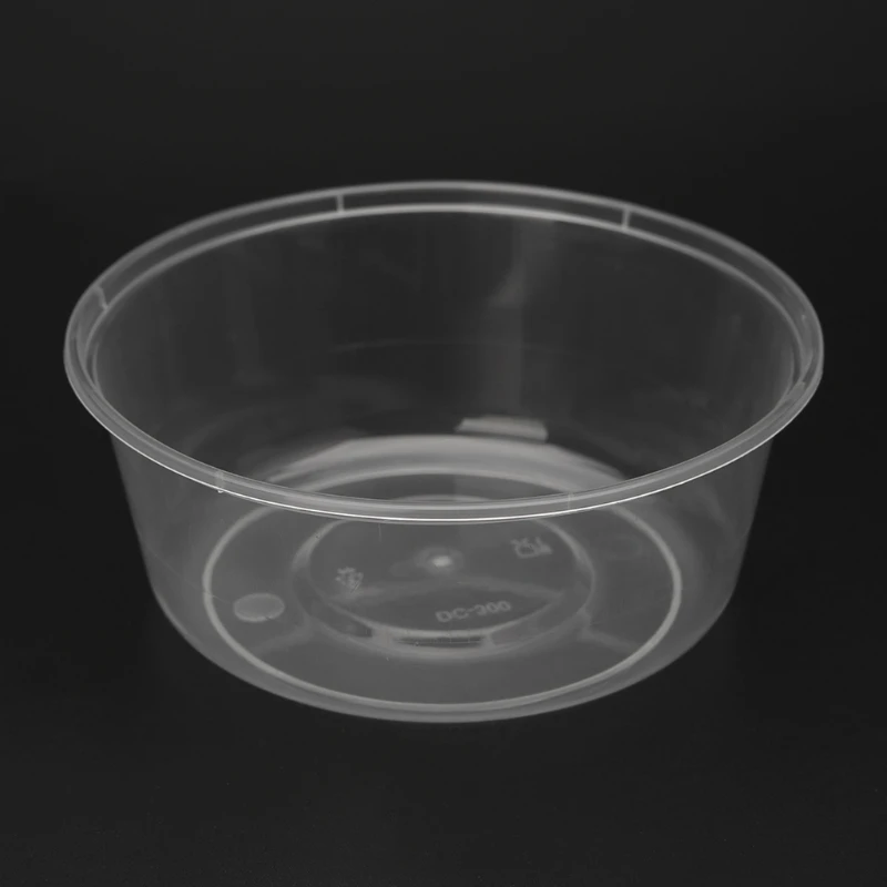 10Pcs 300ml Plastic Disposable Lunch Soup Bowl Food Round Container Box With Lids New | Дом и сад