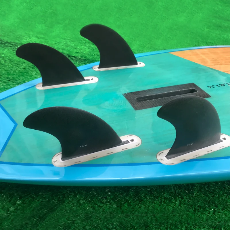 EA Quad Surfboard Future черные Стекловолоконные плавники(доска для серфинга) шорборд плавники для серфинга