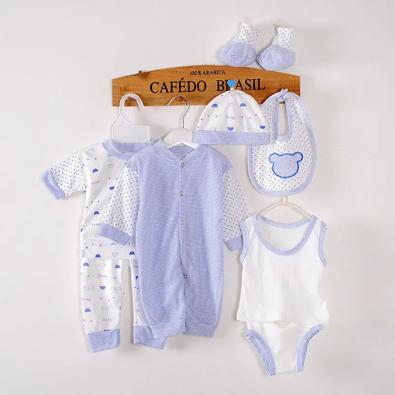 Conjunto de camiseta y pantalones para reci&eacute;n nacidos, conjunto de ropa de 0 a 3M, 8 unidades-5