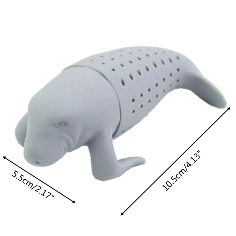 

Creative Silicone Tea Maker Mr. Manatee Tea Strainer Cute Manatee Tea Bag