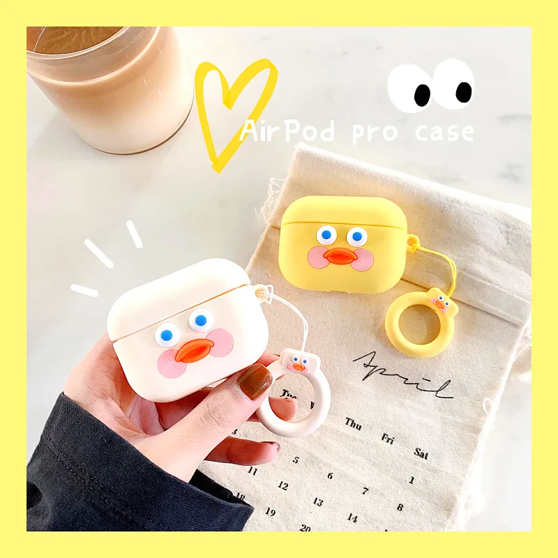 3D мультяшный Мягкий силиконовый чехол для Airpods Pro милый Bluetooth наушников Airpod Air Pods 3
