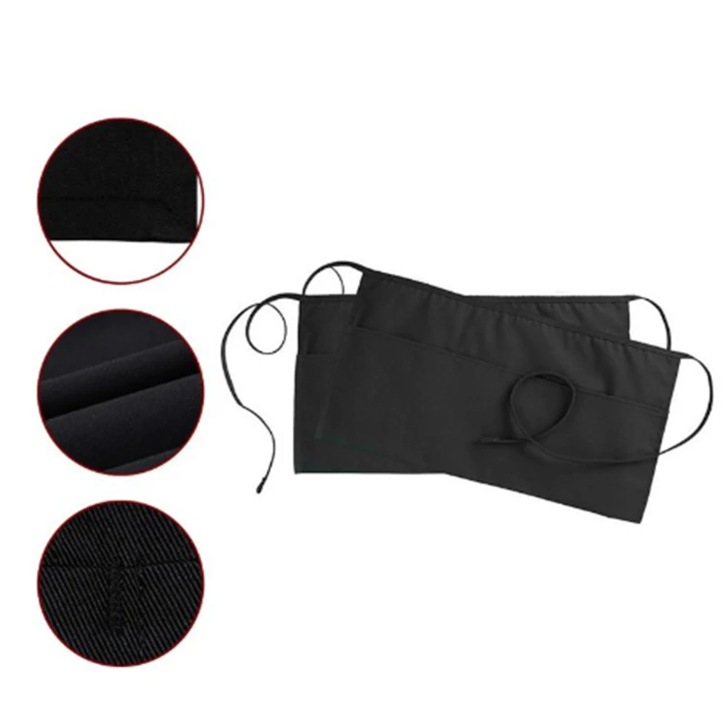 SenYue фартук для кухни бара паба хлопок бант короткий половина талии кафе сервер