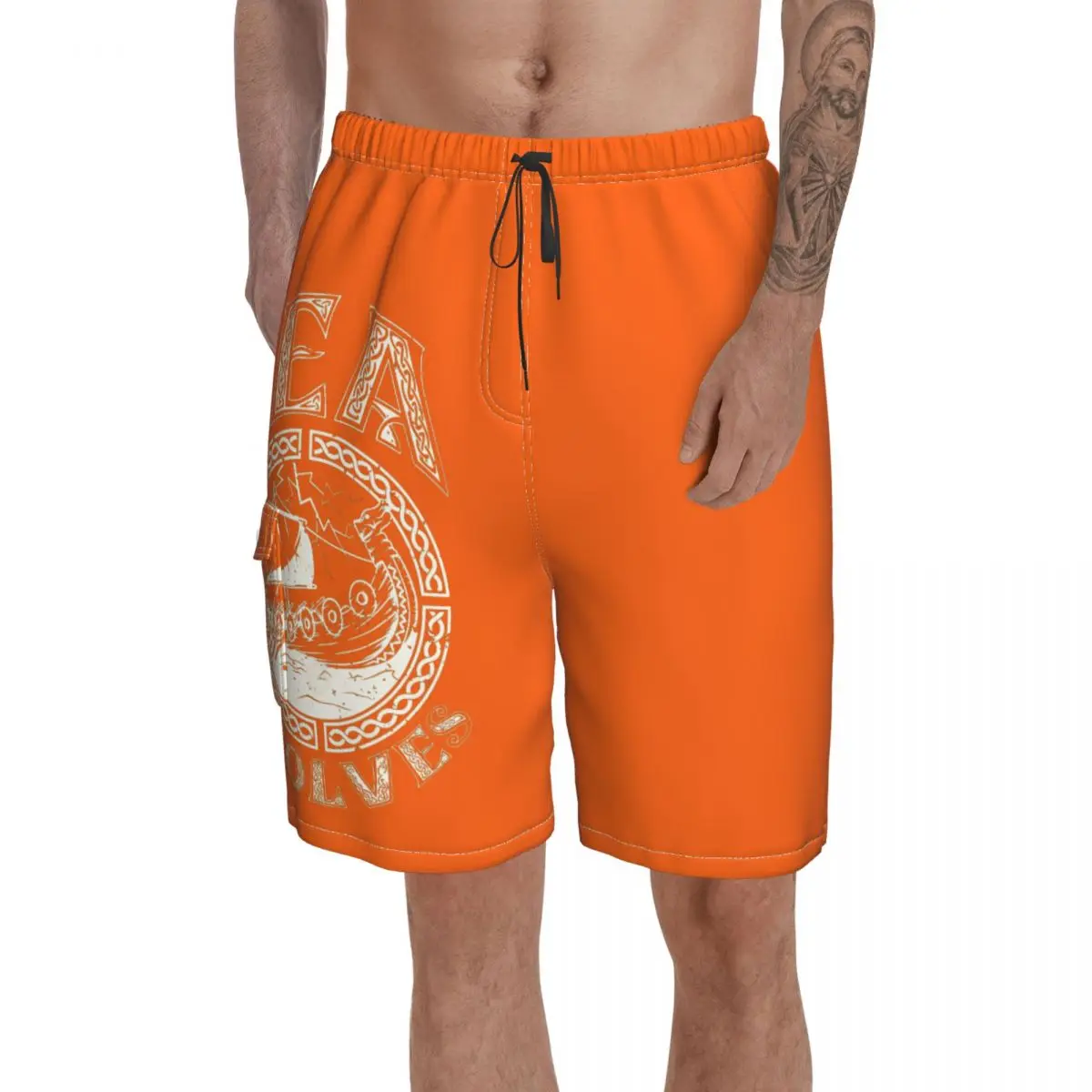 

Causal Viking Sea Wolves Vikings Ragnar,Lagertha, Odin Breathable Quick Dry Nerd Male Shorts