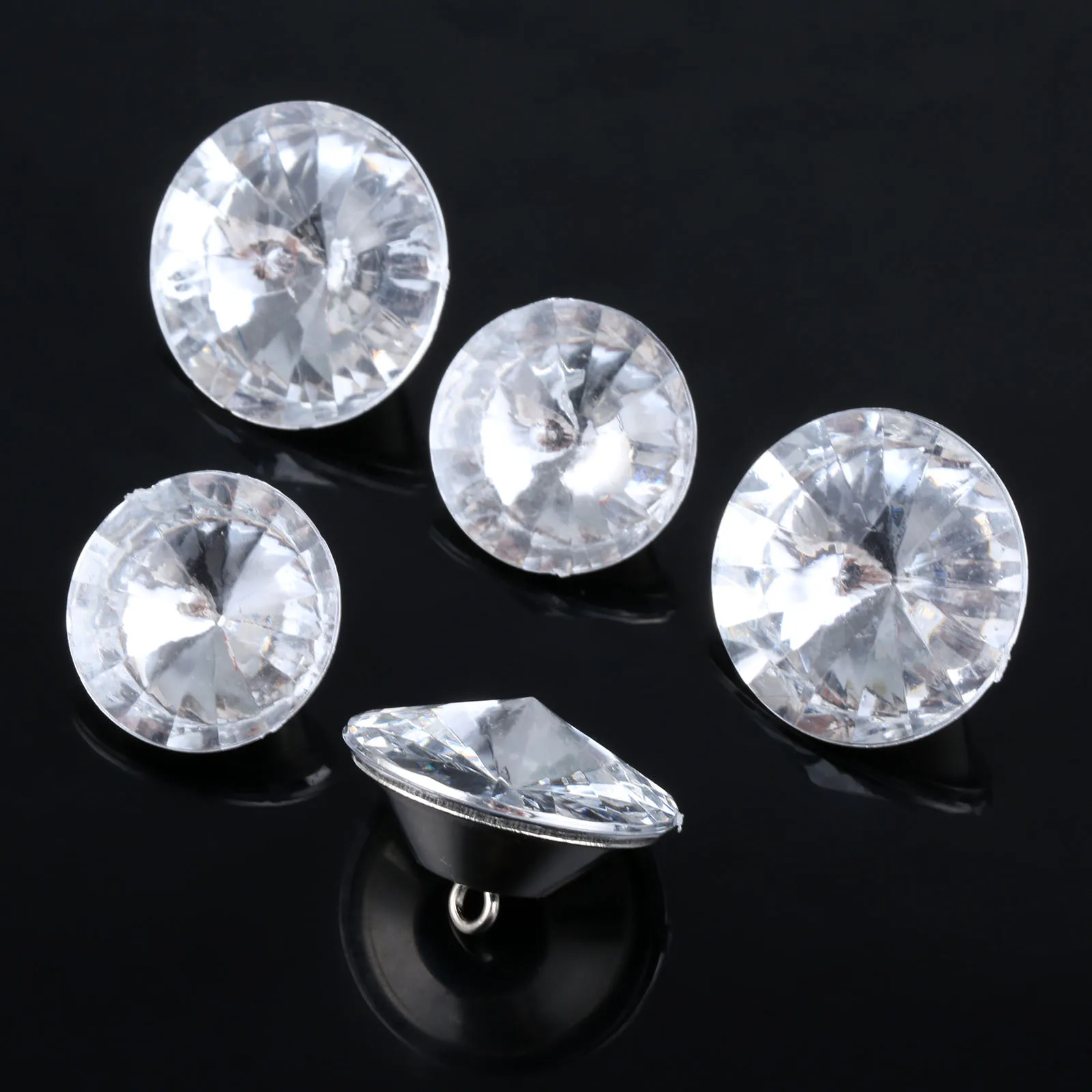 10 шт. Кристалл Rhinestone акриловый, со стразами пуговицы для обивки с фокусным расстоянием 25 мм/30 мм обивка для дивана стенка изголовья Декор швейная фурнитура