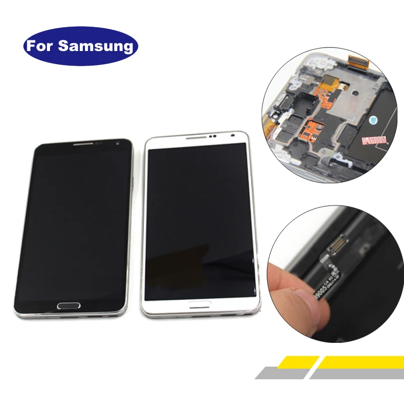 100% протестированный ЖК дисплей для Samsung Galaxy Note3 Note 3 N9005 N900A N9000Q с сенсорным экраном