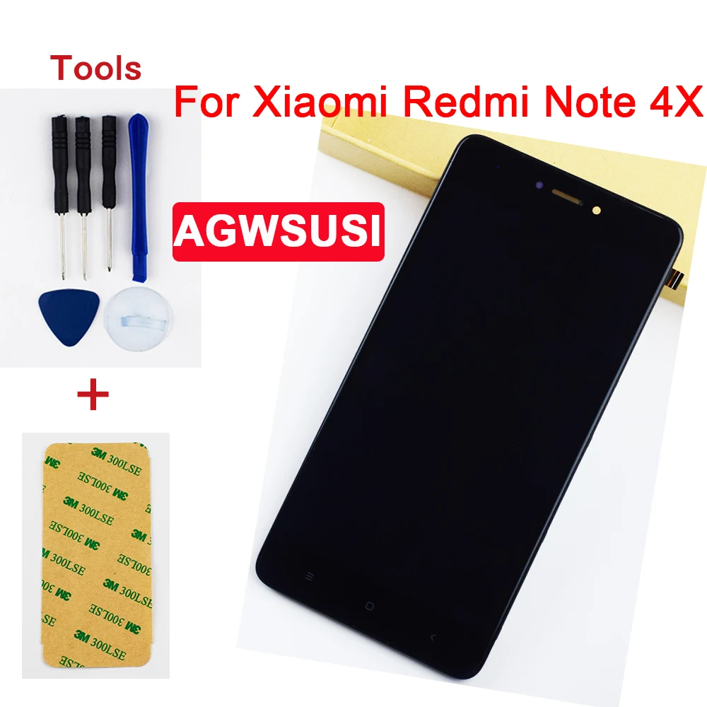 Для Xiaomi Hongmi Redmi Note 4X Note4x сенсорный экран дигитайзер Датчик Стекло + ЖК дисплей