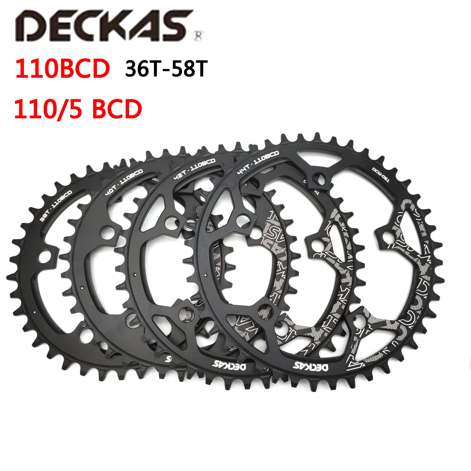 Deckas 110/5 BCD 110BCD Road Bike Narrow Wide Chainring 36T-58T Bike Chainwheel For shimano sram Bicycle crank Accessories