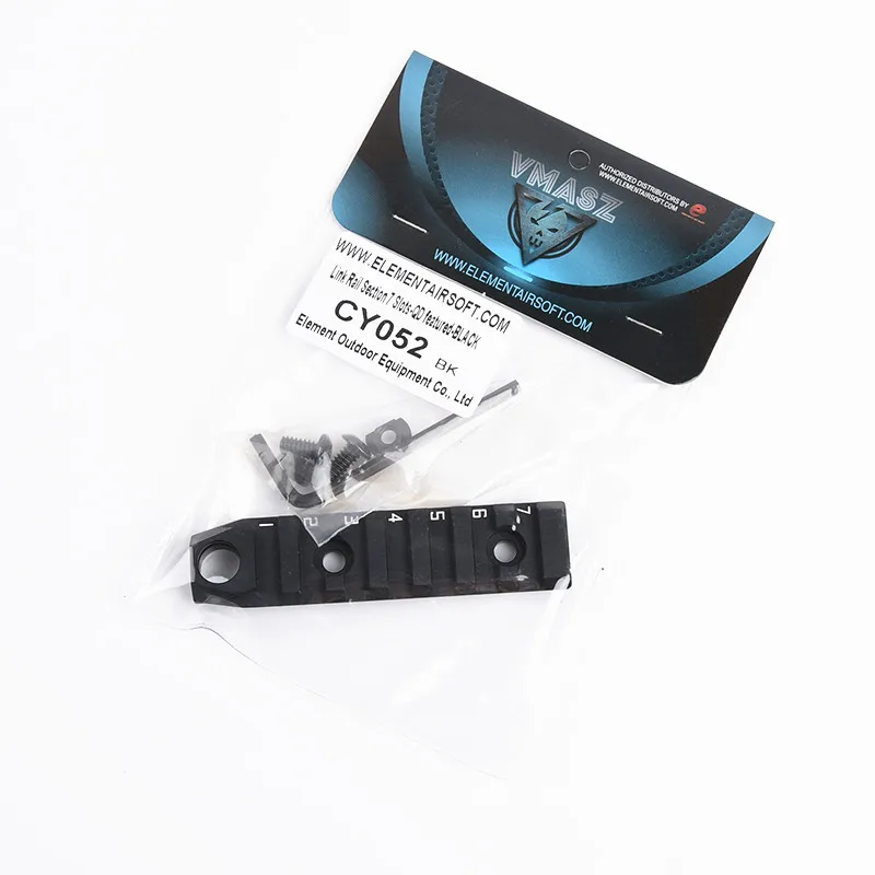 

VMASZ Tactical Airsoft 7 Slot Section 20mm Picatinny For Keymod Weaver Rail Aluminum Rail Base Mount Hunting Accessory