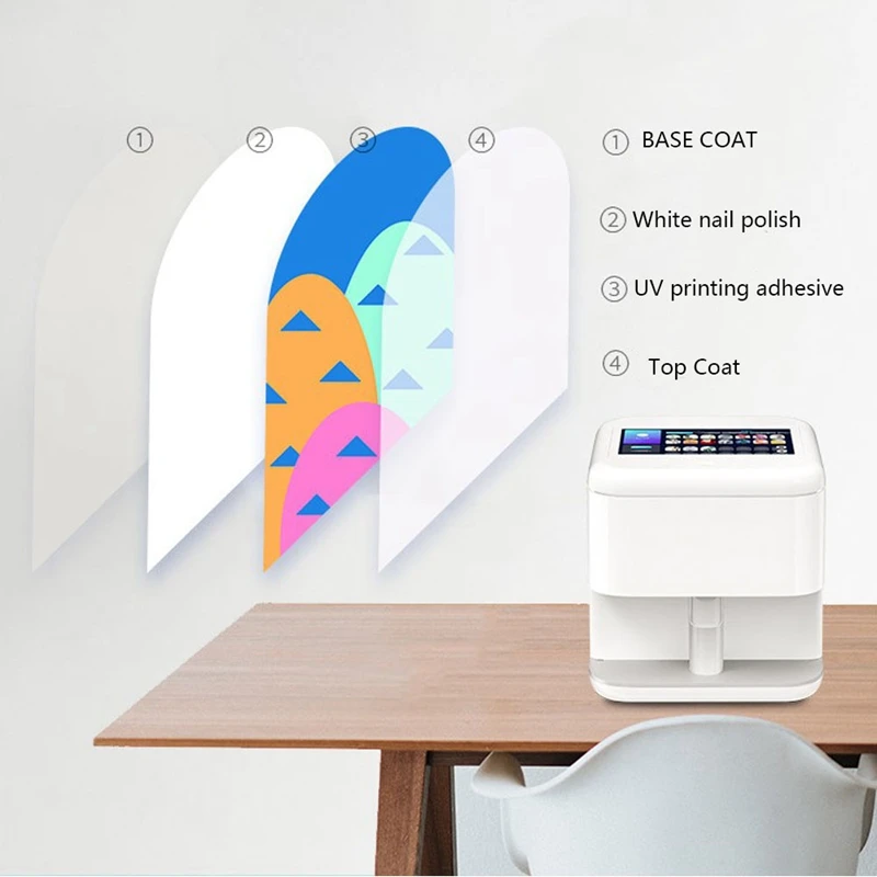 ЕС Plug 3D мобильный принтер для ногтей автоматическая живопись Простой Принтер
