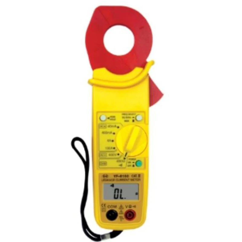 TENMARS YF 8160 100A утечки токовые клещи переменного тока Тесты диапазоны: ACV (600V) ACA (100A) Ом