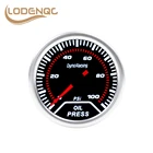 Автомобильный измеритель давления масла Lodenqc, манометр 2 дюйма, 52 мм, автоматический датчик давления масла, отображение 0-100 фунтов на квадратный дюйм