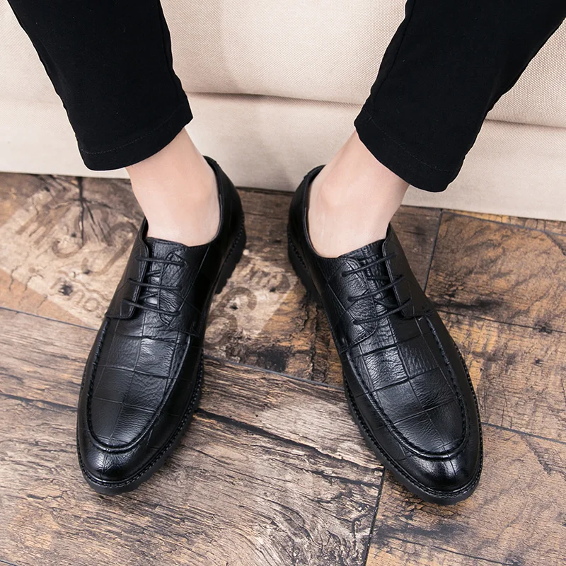 

Trend Party Personality Men's Casual Leather Shoes Designer Large Size Comfortable Formal British Style Driving High Quality