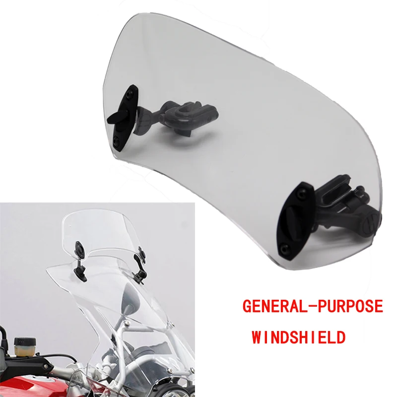 

Universal Motorcycle Windshield Extension Clamp Adjustable Spoiler Windshield Deflector For BMW, KAWASAKI, YAMAHA, HONDA, SUZUKI