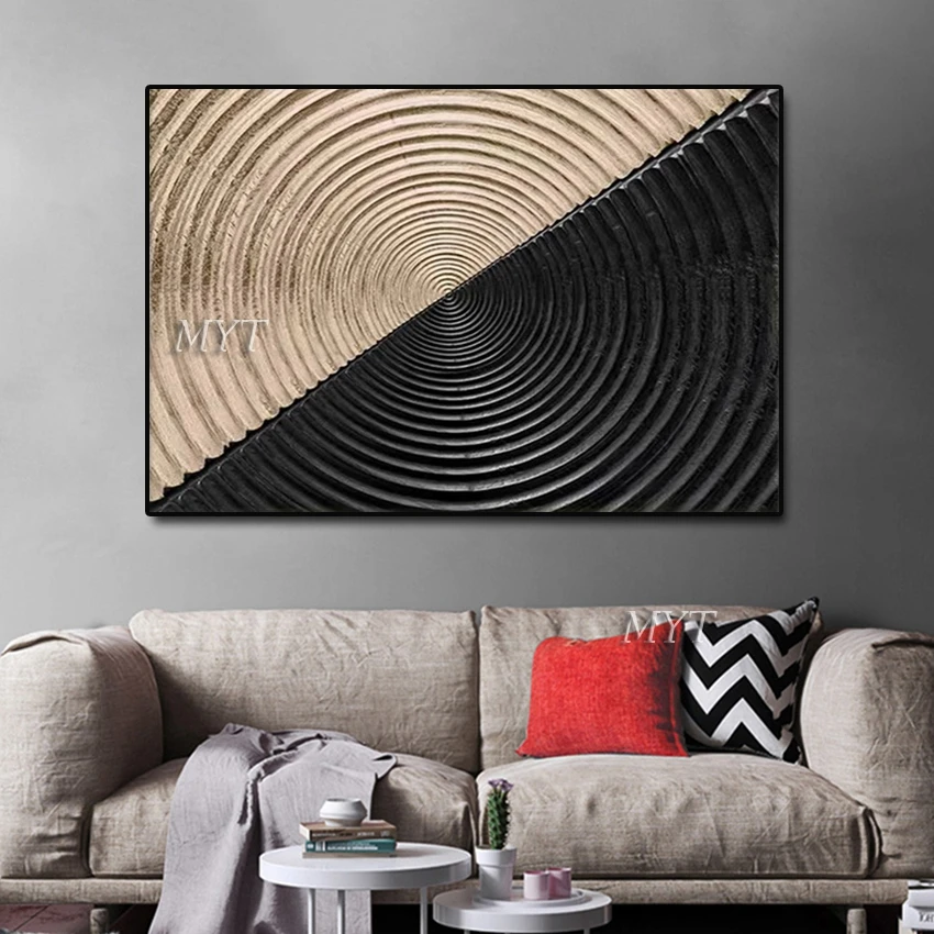 Бесплатная доставка абстрактные картины ручной росписи Настенная роспись