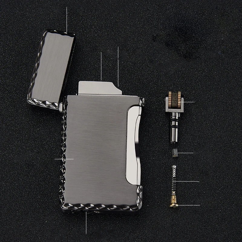 Две пламени Металлическая Зажигалка Факел турбо зажигалка газовая сигарета