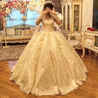 vestidos de noiva ball gown bridal dresses for women princess bridal gowns plus size lace up robe de mariee 2021