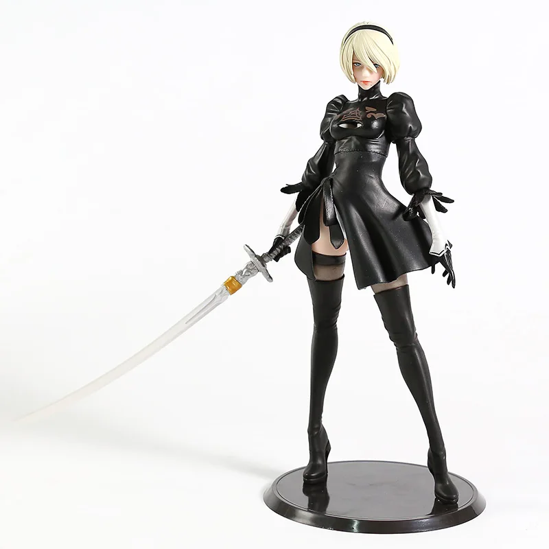 

NieR Automata 2B YoRHa No.2 Type B Smll Sword Version PVC Figure Doll Collectible Model Figurine Toy
