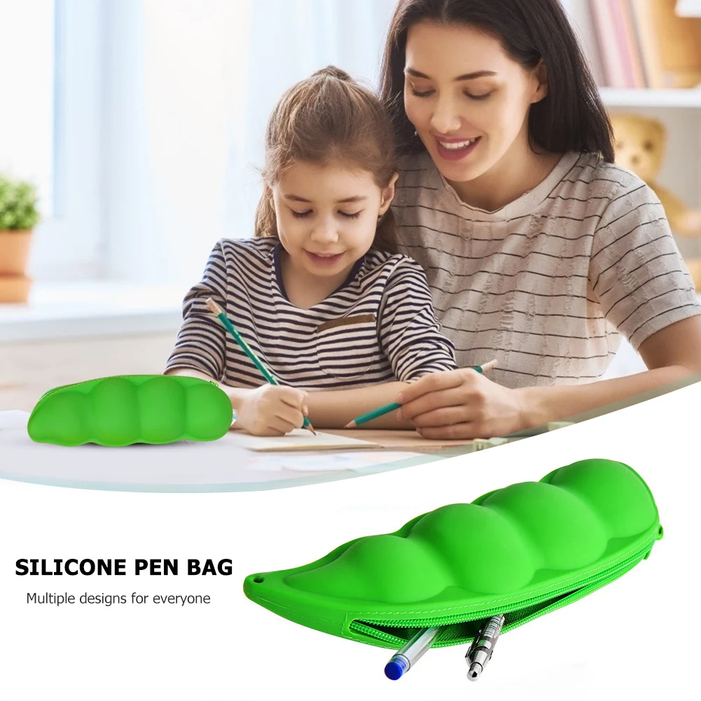 

Creative Silicone Pencil Case Stationery Multi-functional Pen Bag Storage Pencil Box Waterproof Stationery Pouch School Supplies