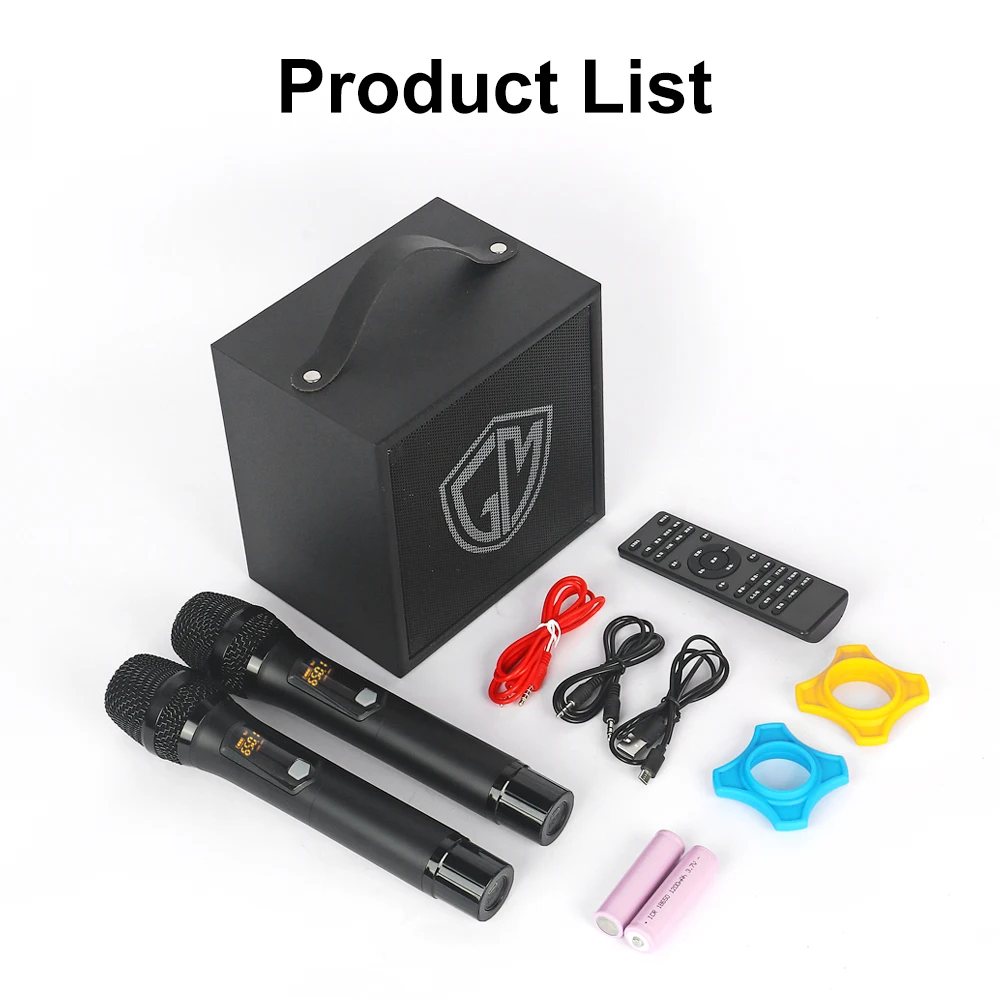 G MARK LIVE Беспроводной звуковая панель караоке Динамик С микрофоном Bluetooth сабвуфер