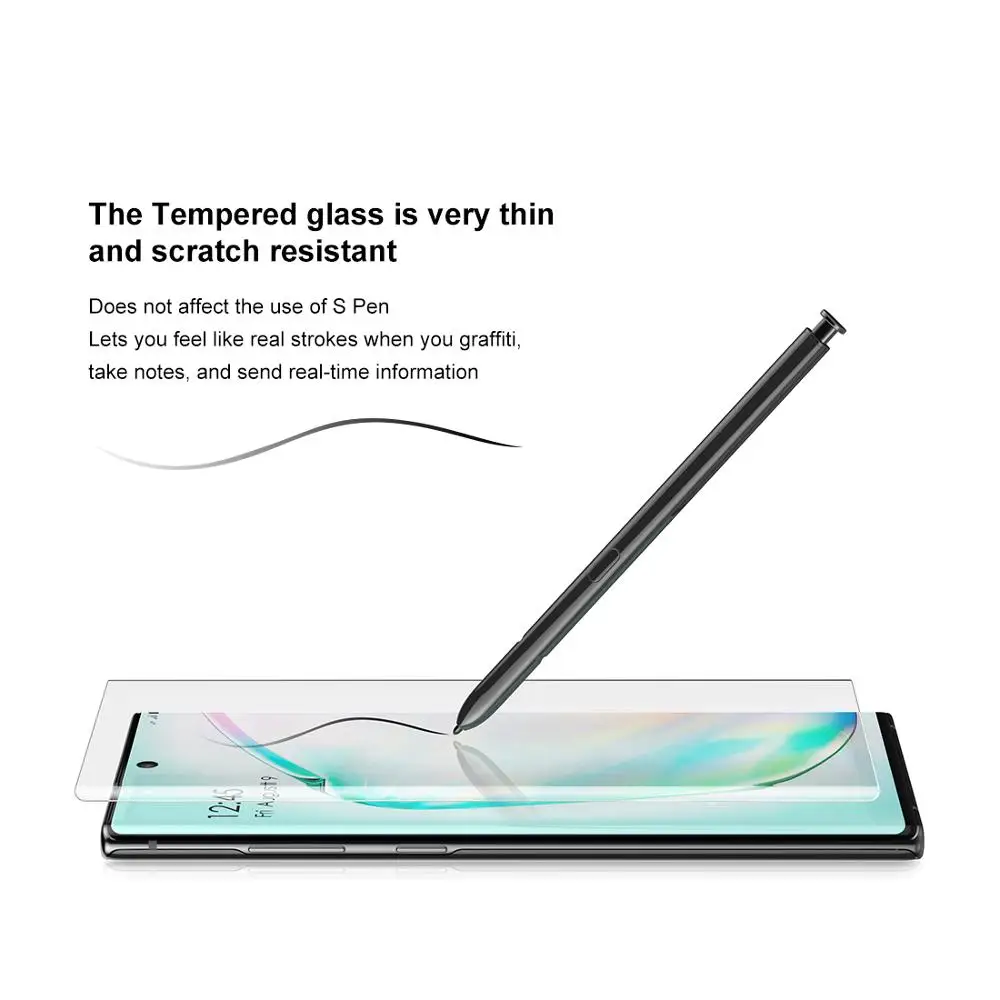 full glue nano liquid uv tempered glass for samsung galaxy note 10 uv screen protector for galaxy note10 plus curved glass free global shipping
