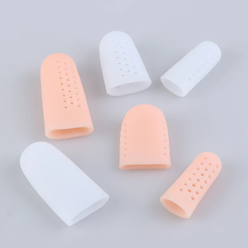 

2Pcs Foot Care Tool Silicone Gel Toe Separators Stretchers Toe Tube Corns Blisters Protector Gel Bunion Toe Finger Protection