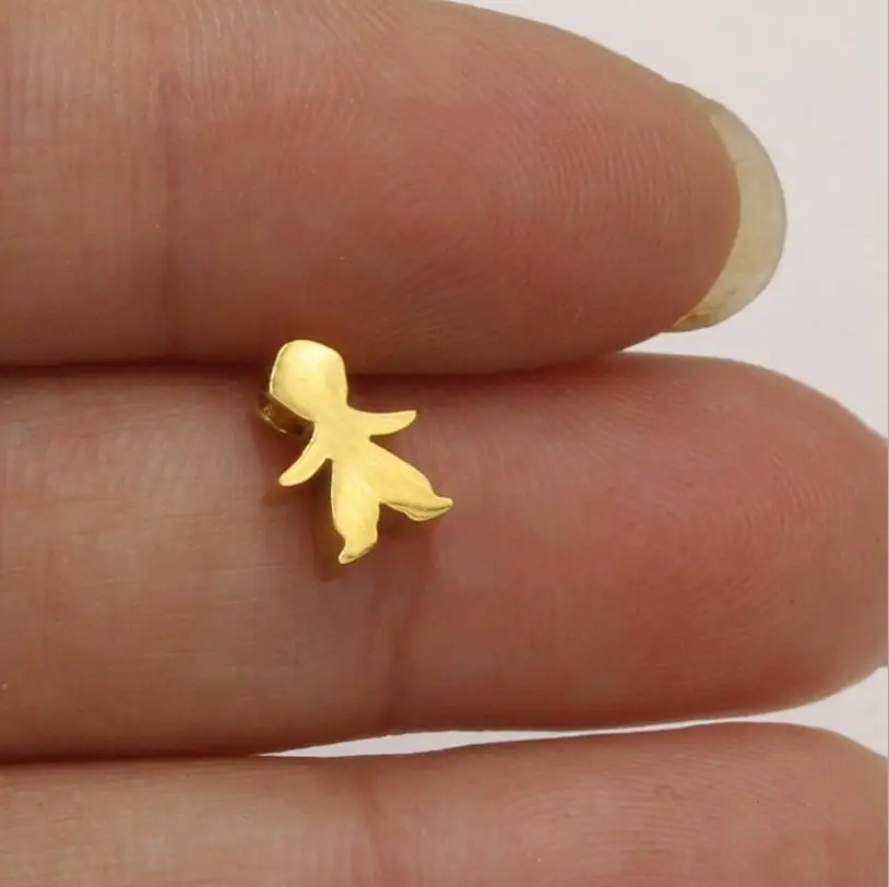 10 шт./лот зеркальные полированные бусины из нержавеющей стали с маленькими