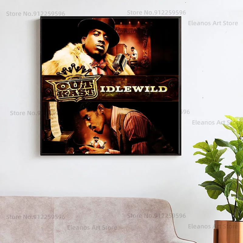 Популярный альбом Z413 Outkast atlinks настенный плакат в стиле хип-хоп со звездами