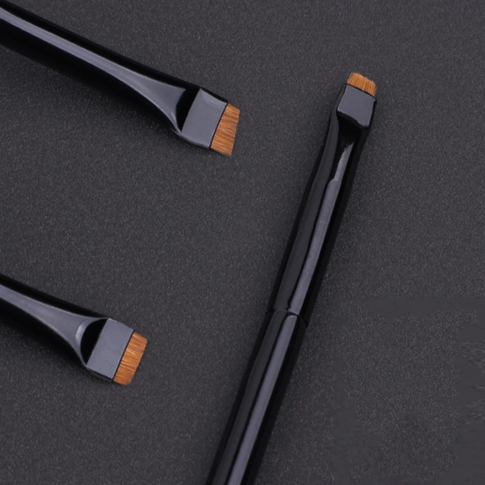 

3pcs Eyeliner Lip Brusheye Makeup Brush Flat Eyeliner Brush Eyebrow Application Lip Makeup Brush Eye Patch Makeup Tools