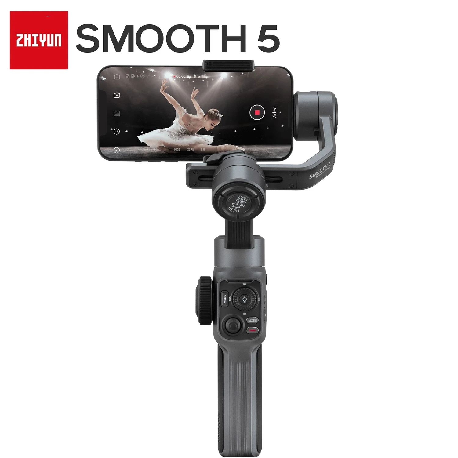 

3-осевой ручной шарнирный стабилизатор Zhiyun Smooth 5 Smooth 4 обновленная версия с мощным мотором для iPhone 13 Pro Max