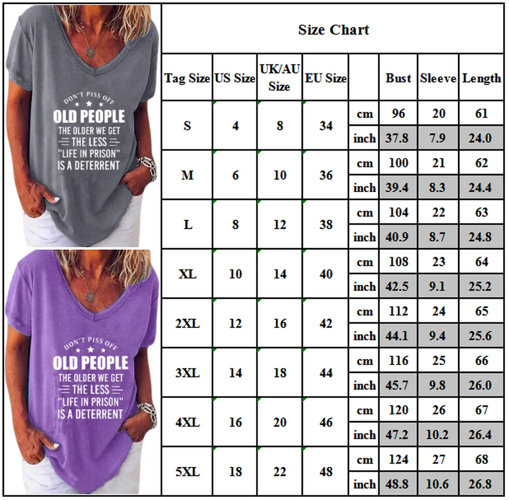 

Womens Ladies Letters Print V Neck Short Sleeve Loose Baggy Casual T Shirt Top