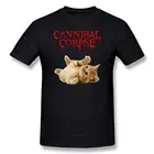Cannibal Мужская футболка с принтом кошки, графические футболки, мужские хлопковые футболки оптом, Мужская футболка с коротким рукавом, потрясающая