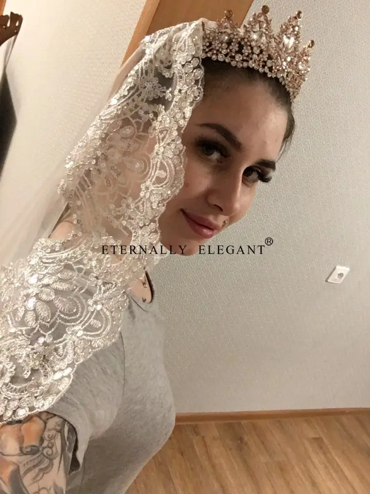 Реальные фотографии белого цвета/цвета слоновой кости Свадебная Фата 3 м с расческой с бисерной вышивкой и кружевами, Мантилья свадебная фата Свадебные аксессуары Veu De Noiva MD47