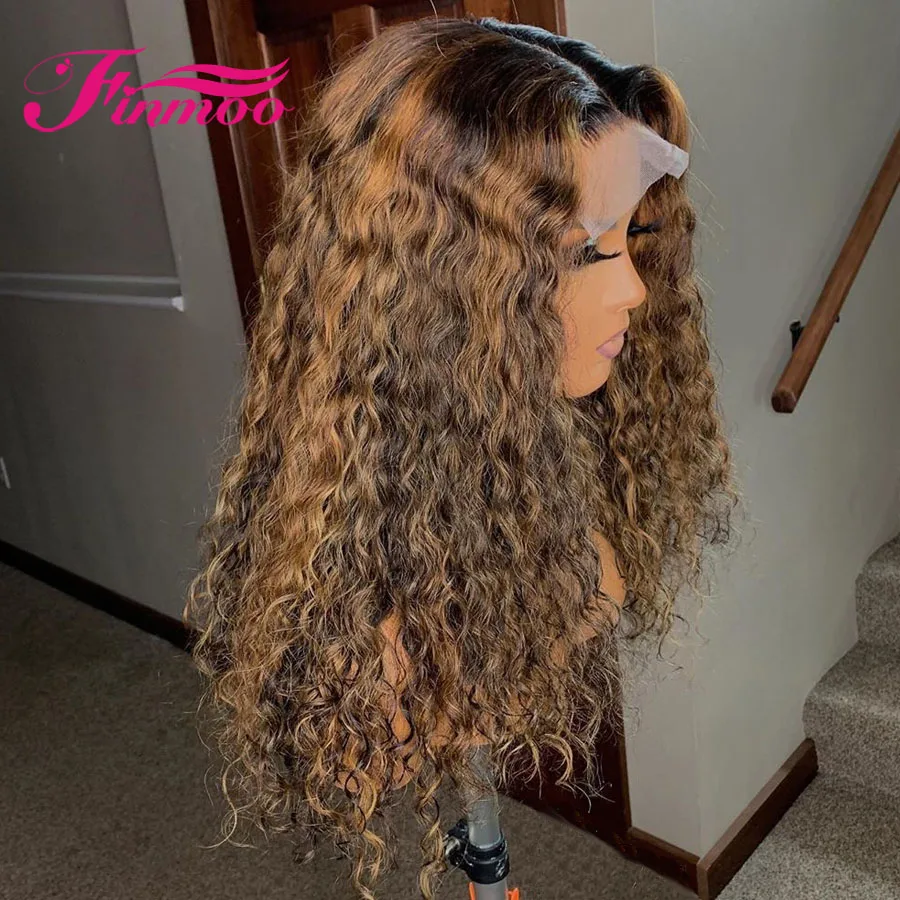 Парики из натуральных волос на кружеве Омбре для женщин 13х6 яркий коричневый