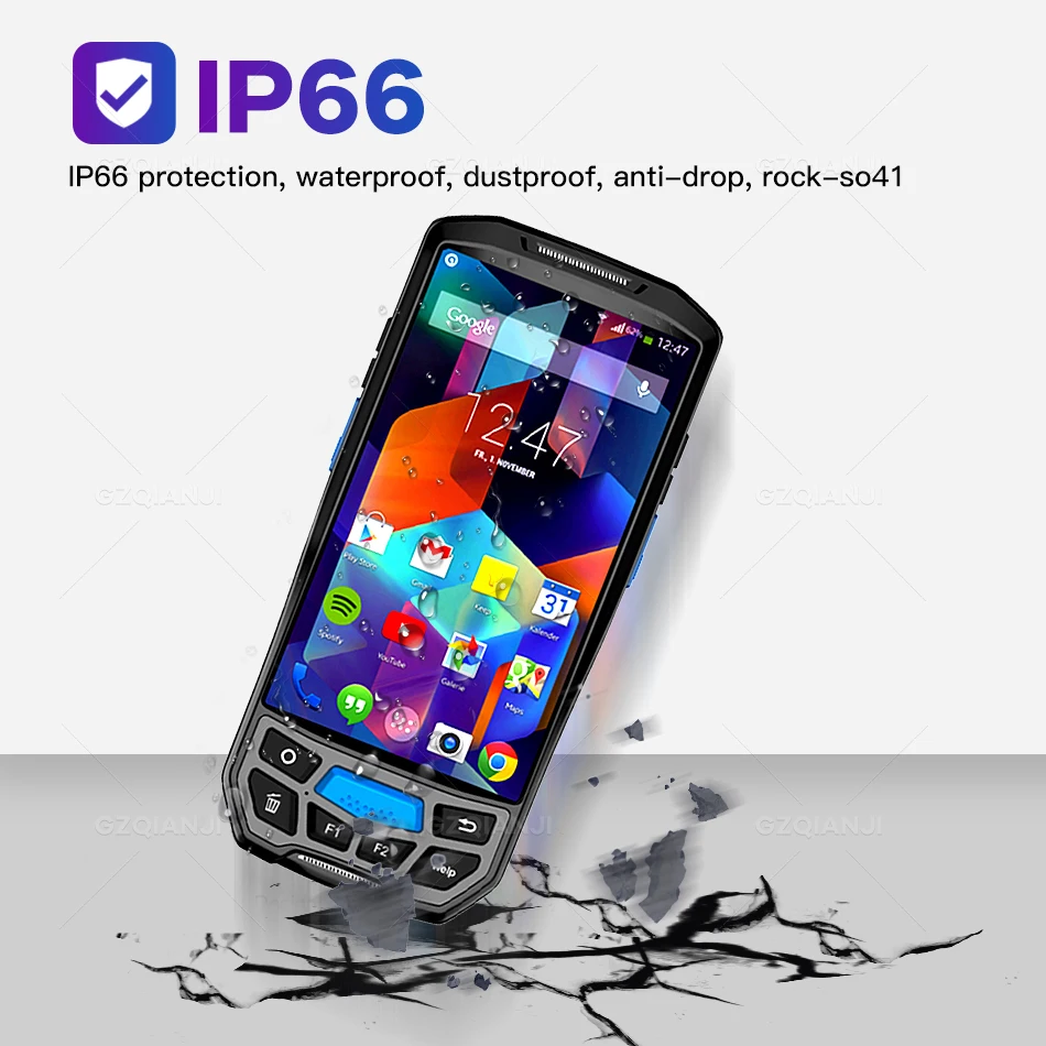 Портативный POS терминал 1D/2D QR сканер штрих кода Bluetooth Wi Fi КПК Android 8 1 беспроводной