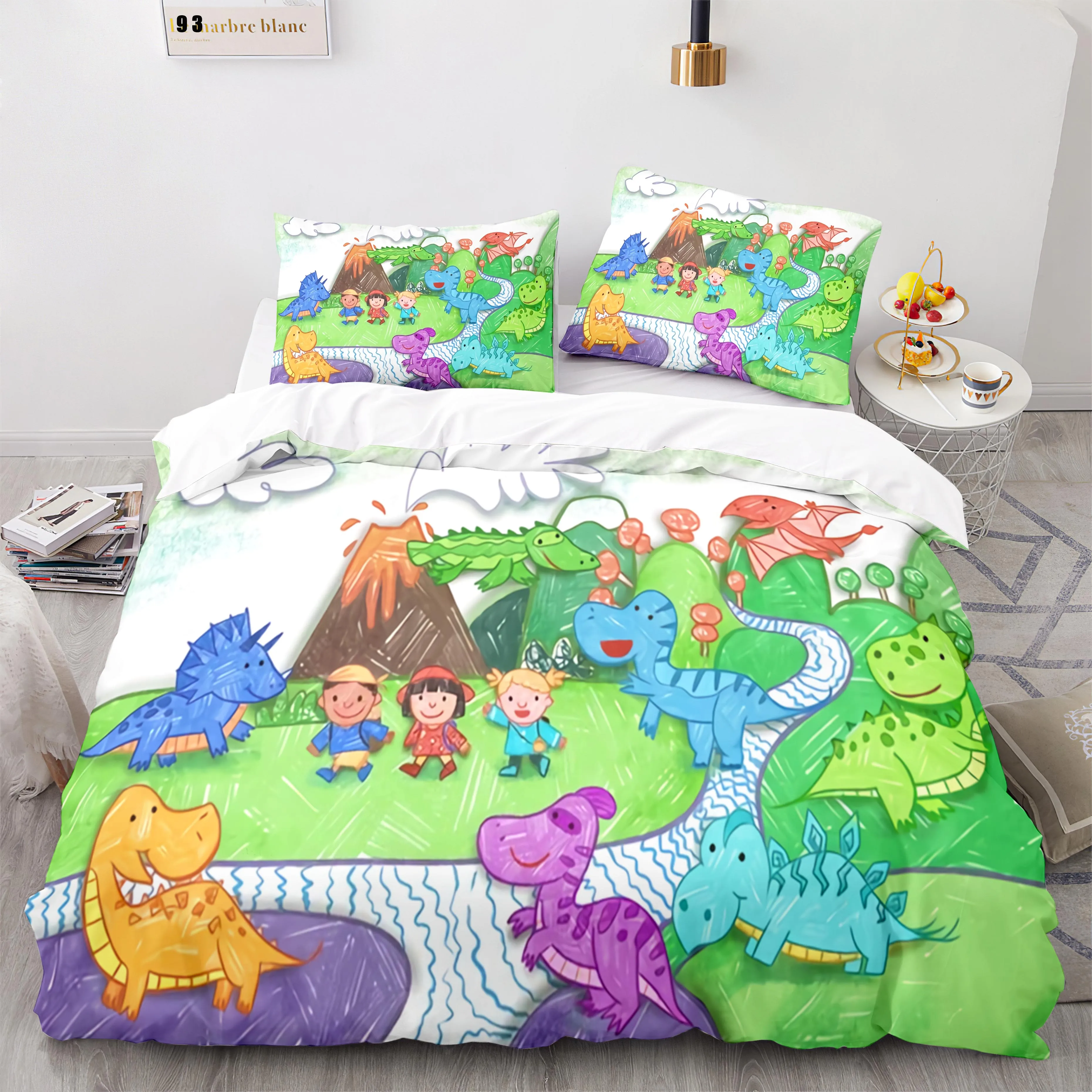 

Детский комплект детской кроватки с динозавром, Размеры 0, 12