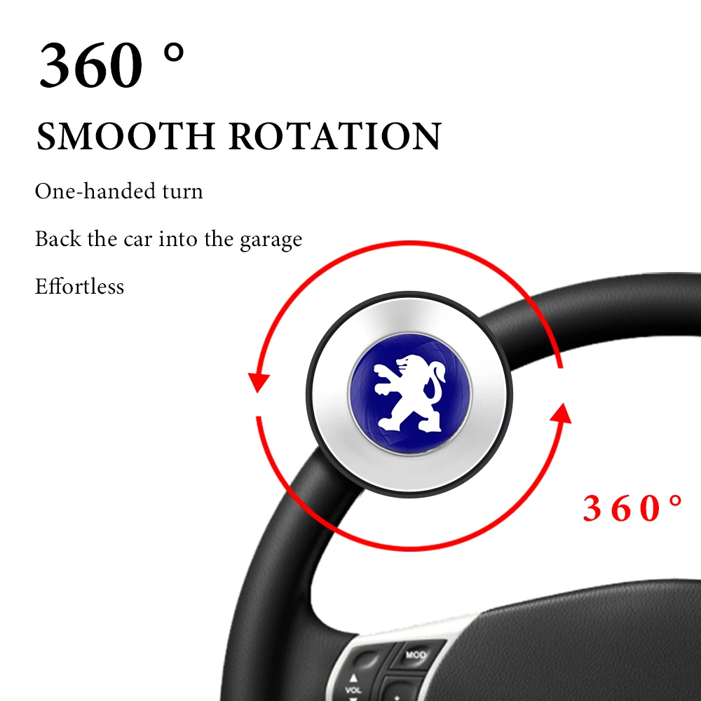 

1Pcs Car Steering Wheel Knob Ball Spinner Handle Ball Booster Wheel for Peugeot 307 3008 308 408 508 301 208 Auto Accessories