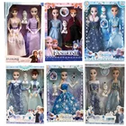 Куклы из мультфильма Холодное сердце, 2 принцессы, Эльза, Анна, олфа, пластиковые подвижные суставы, экшн-фигурки, игрушки для детей, подарки для девочек