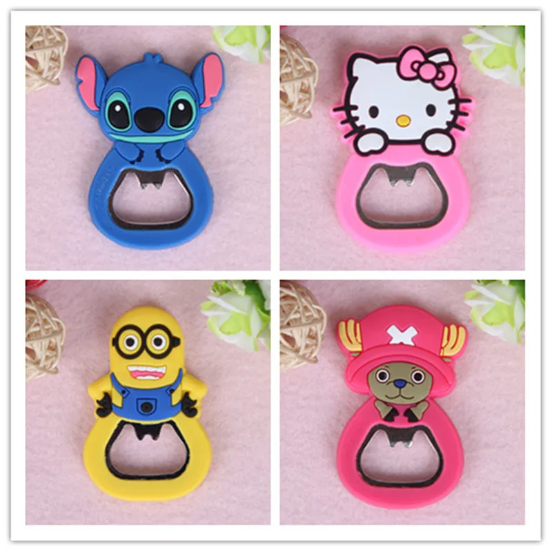 Открывалка многофункциональная ПВХ мягкая пластиковая мультяшная открывалка