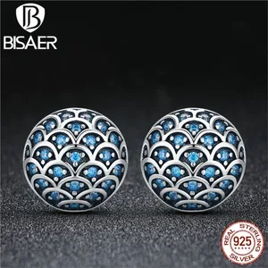 Женские маленькие серьги-гвоздики из серебра 100% пробы с круглыми кристаллами