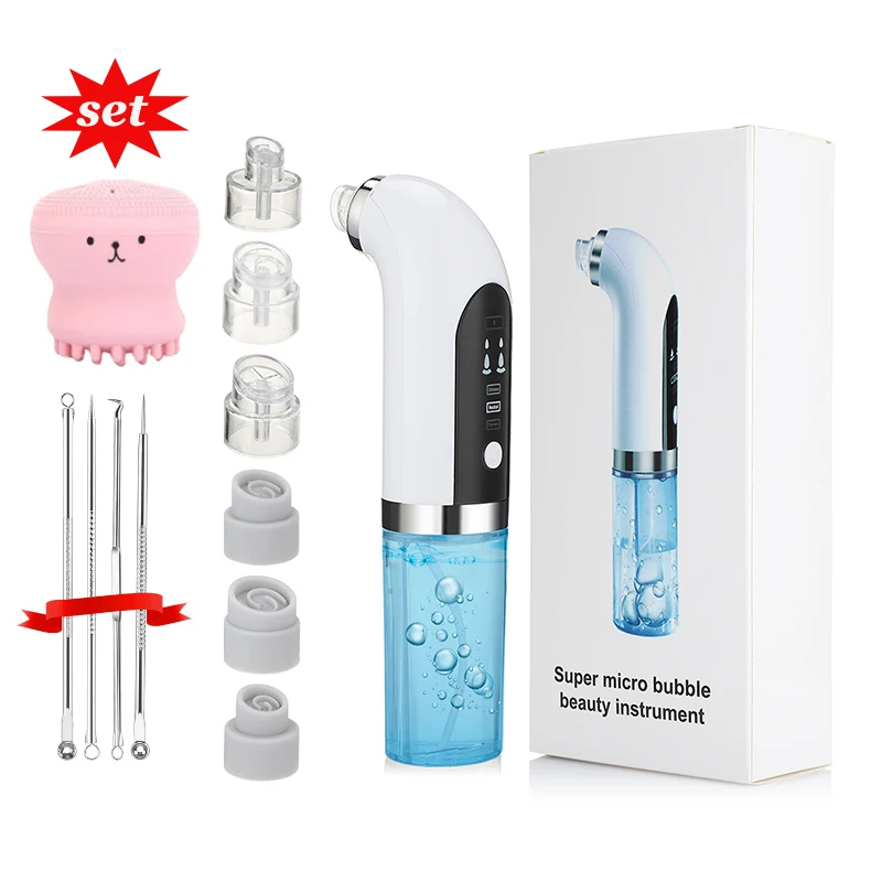 

Micro Bubble Face Pore Cleanser Facial Kit Women Electric Small Bubble Blackhead Remover Vacuum Water Cycle Blackhead Extractor