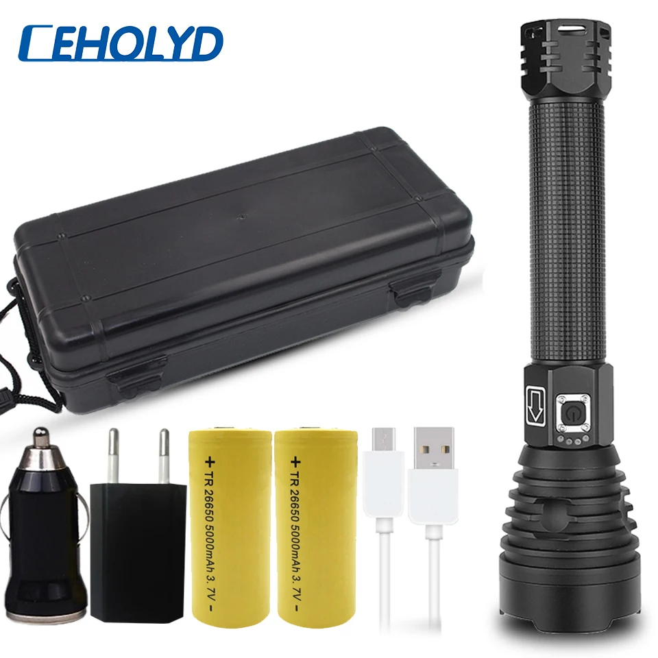 XHP90 Новое поступление самый мощный светодиодный фонарик usb фонарь с зумом 18650 26650 перезаряжаемая батарея ярче чем xhp70.2 xhp70 xhp50