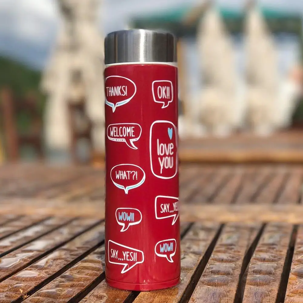 Вакуумная бутылка FISSMAN 300 мл с двойными стенками термос из нержавеющей стали для