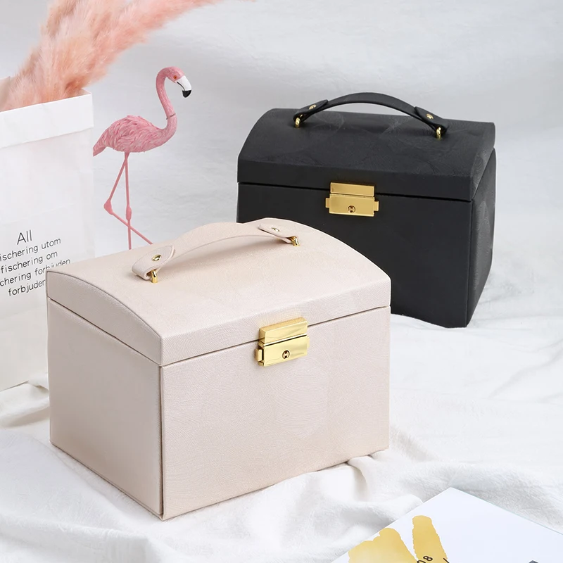 Newstyle коробка для колец большой органайзер бижутерии держатель серег кожаный