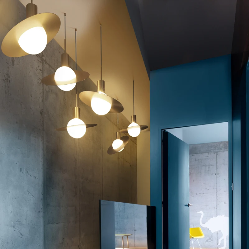 Современный стиль гостиной спальни минималистский ресторан подвесной