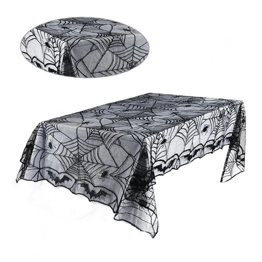 Кружевная паутинная скатерть креативный шарф для камина тайна Хэллоуин
