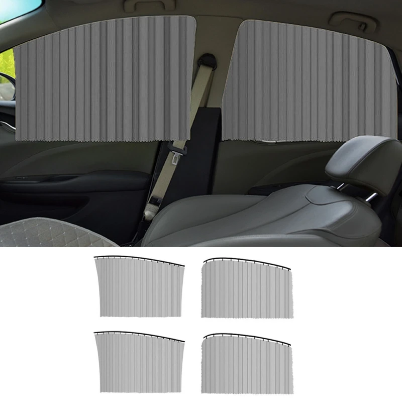 4pcs/set Car Side Window Sun Shade Universal Auto Magnetic Sunshade Curtain 6XDB | Автомобили и мотоциклы