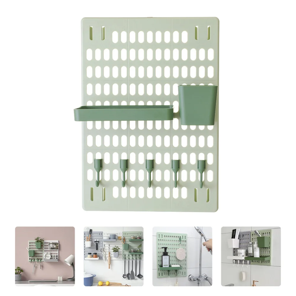 

8pcs Wall Mounted Storage Shelf Kitchen Storage Shelf Sundries Storage Rack