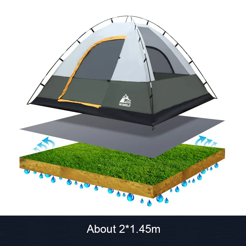Водонепроницаемая палатка Hewolf из ткани Оксфорд коврик для защиты пола пикника